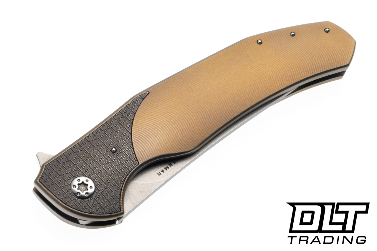 イラクディナール Herman Ishtar - Bronze Gold Titanium - Puzzle V2 Inlay - Blue
