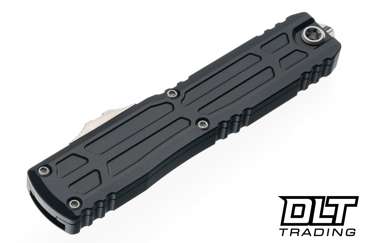 OCCULTUS ブラックメタル　BLACKL Microtech Ultratech EX-ZBP Interceptor - Black Handle - Stonewash