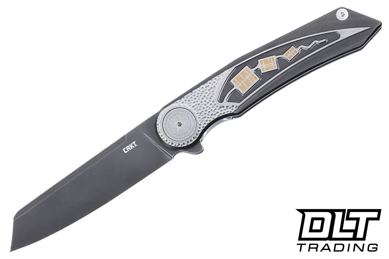 CRKT Fortuitous Linerlock - Black Titanium - Black Stonewash