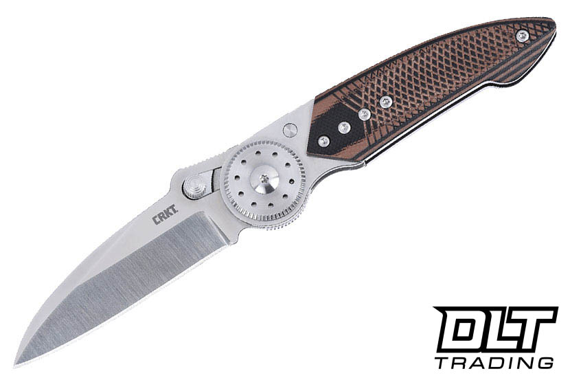 CRKT Walker Blade Lock - Stainless Handle - G-10 Overlay - Satin