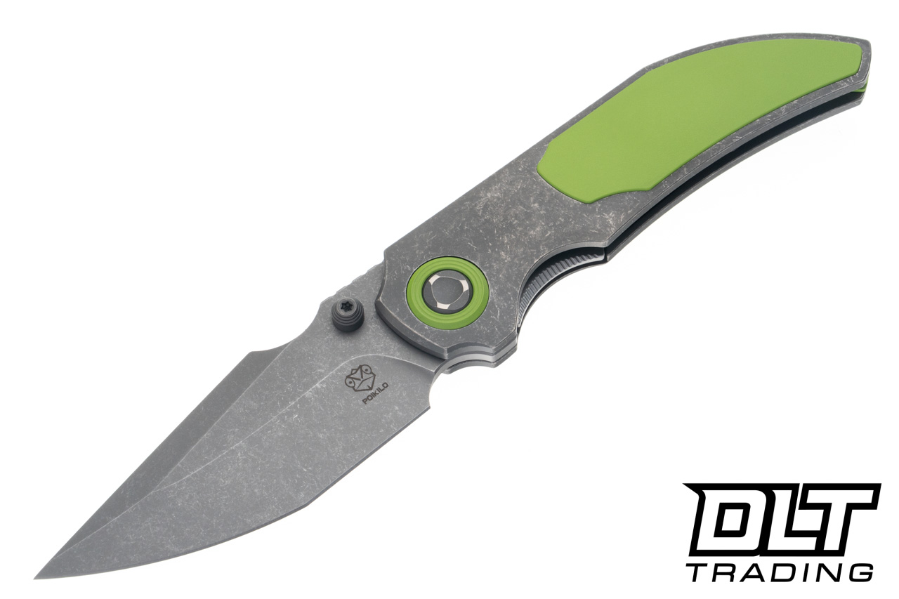Poikilo Blade CK Casque - Dark Stonewash Titanium - Green Inlay