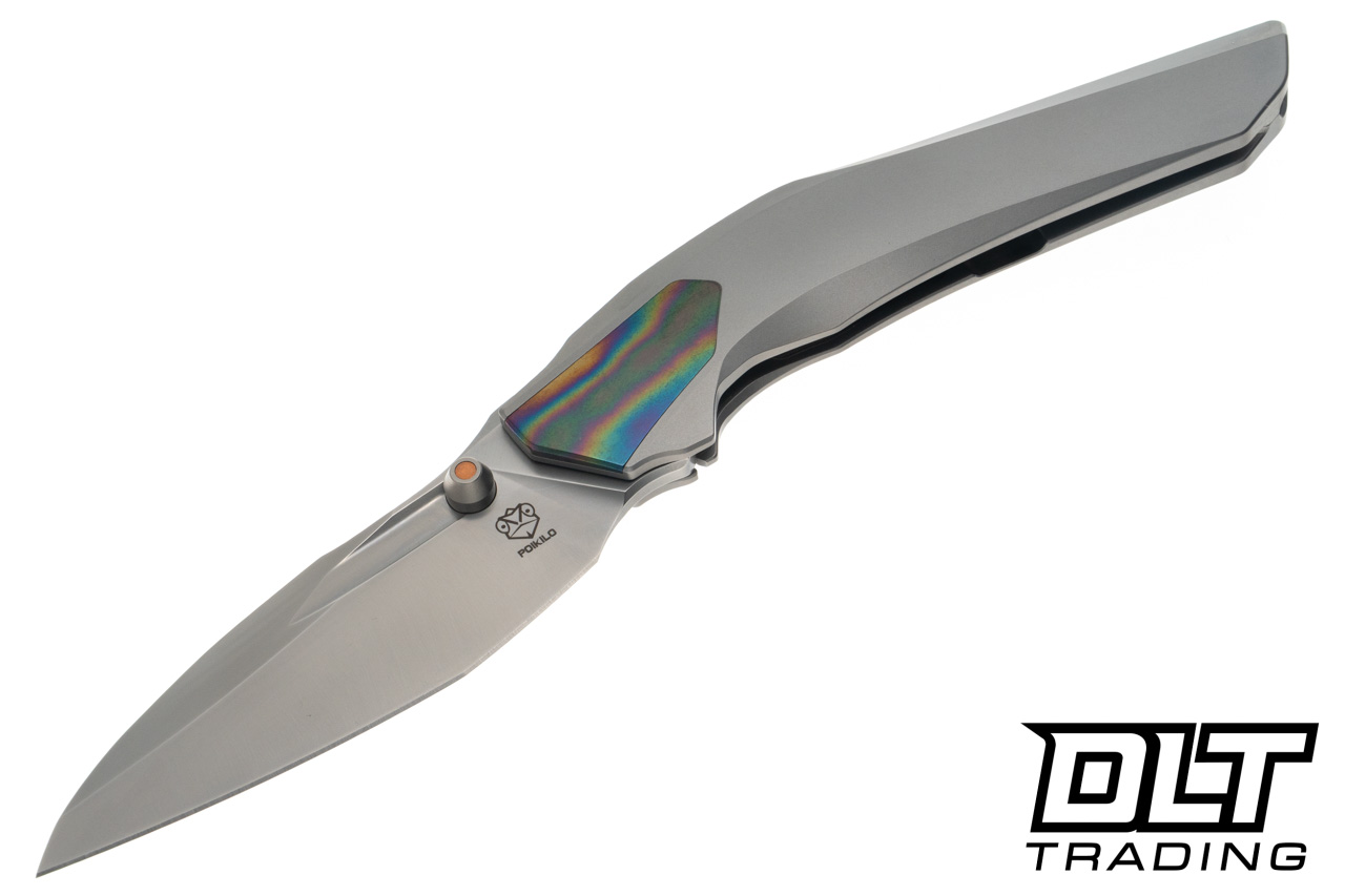 Poikilo Blade VK Odon S1 - Titanium Handle - Flame Inlay