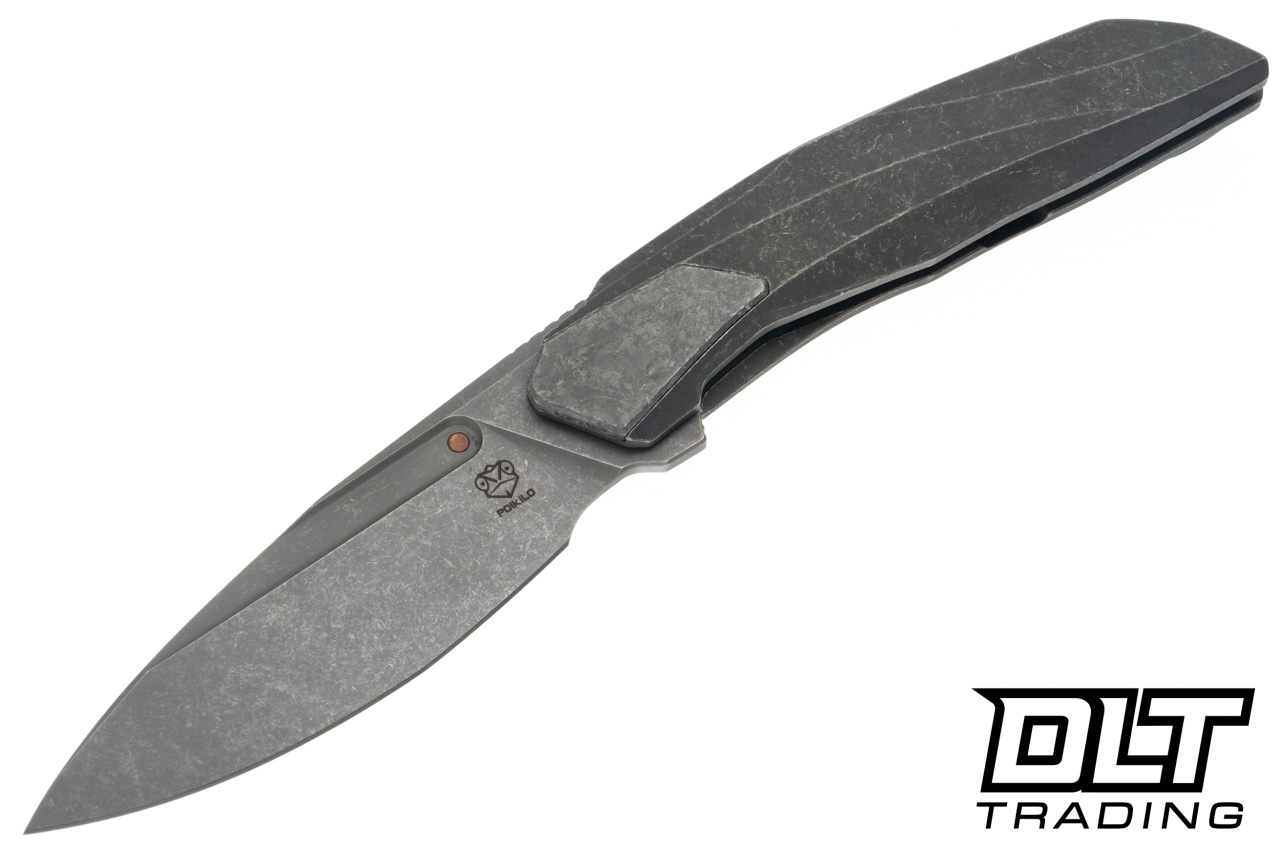 Poikilo Blade VK Flow S2 - Dark Stonewash Titanium Handle - Silver