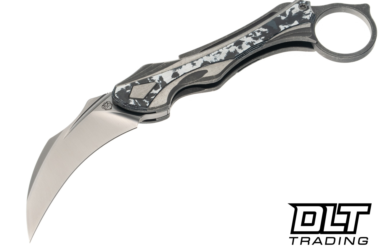 Poikilo Blade Thorny Devil - Two Tone Titanium - White FatCarbon
