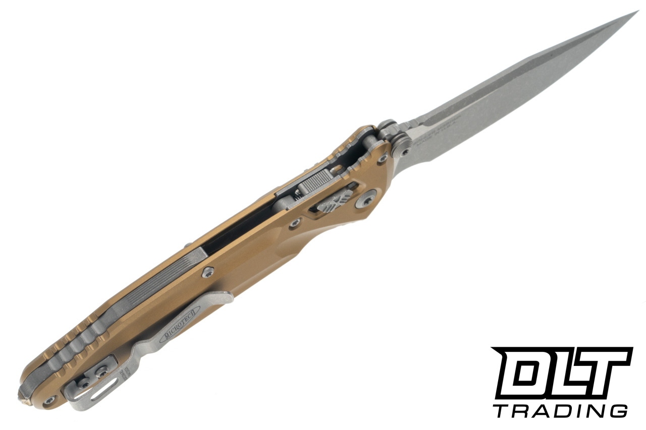 Microtech Socom Elite Ram-Lok - Tan Handle - Apocalyptic Blade