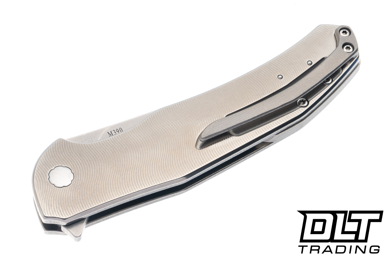 Herman Ishtar - Titanium - Rocks Pattern Inlay - Stonewash M390