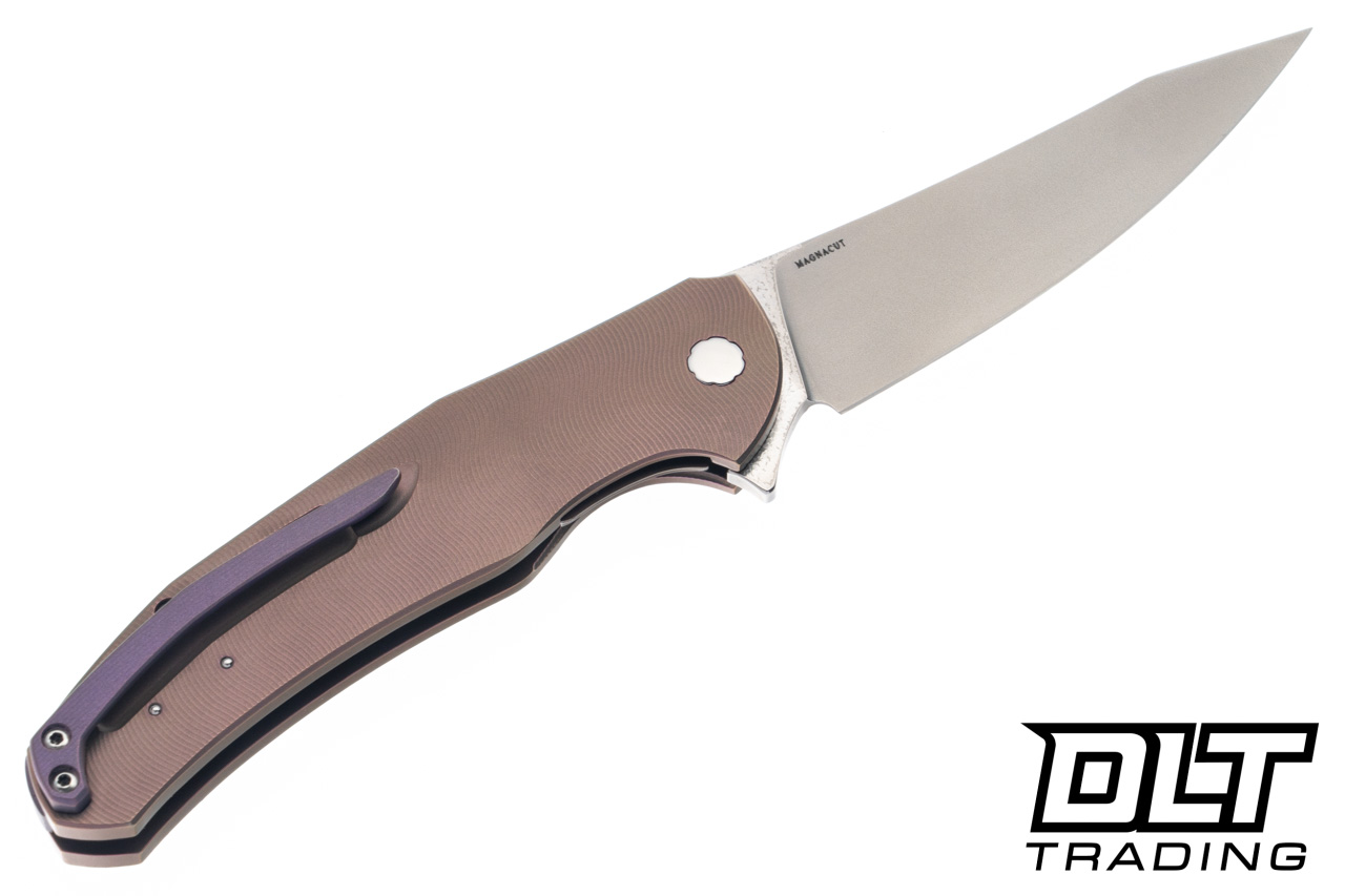 Herman Ishtar - Pink Titanium - Rock Pattern Inlay - Shiny
