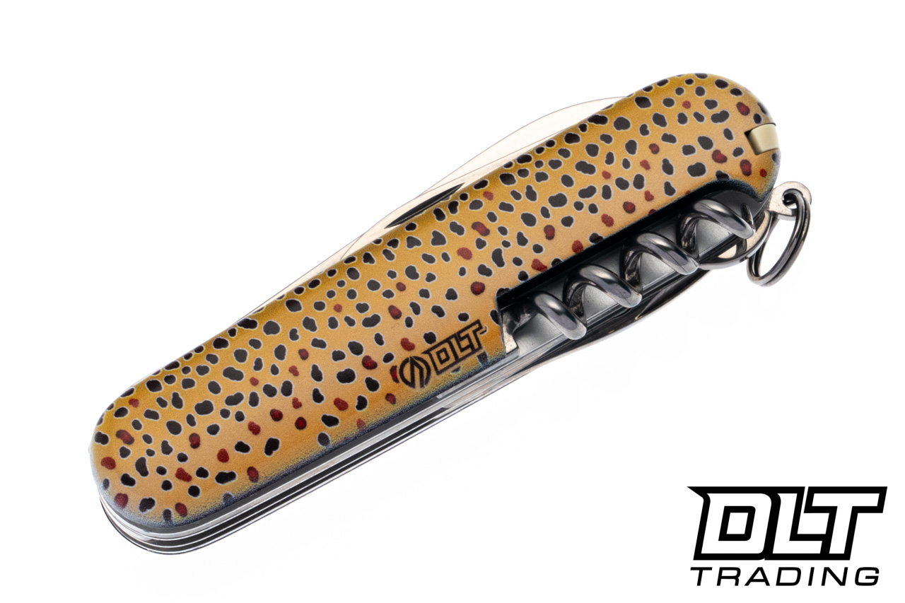 スイス　ミリタリー　ハンゴウ　　ユーズド商品　キャンパー Swiss Army Huntsman Brown Trout - DLT Trading