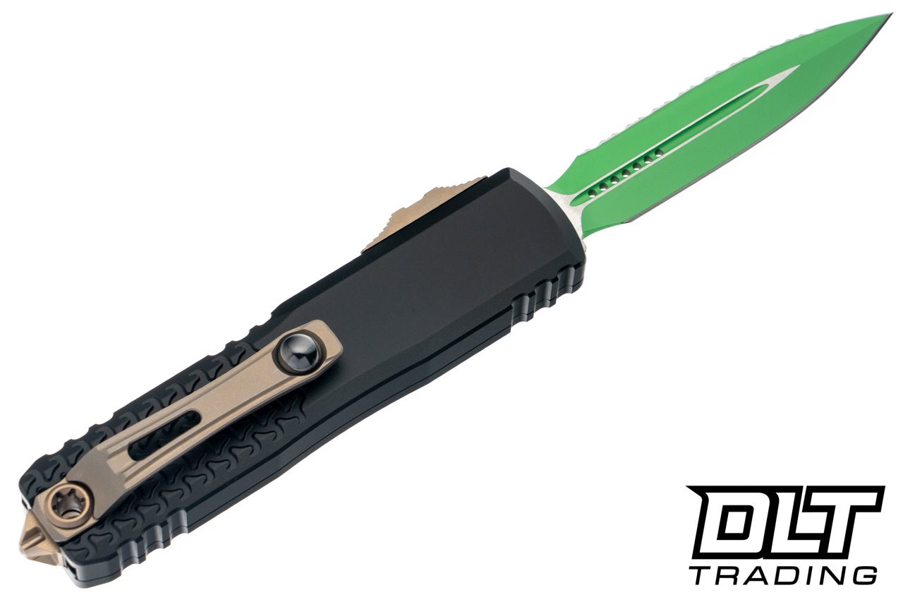 Microtech UTX-85 Gen IV D/E - Jedi Master Handle - Green Blade