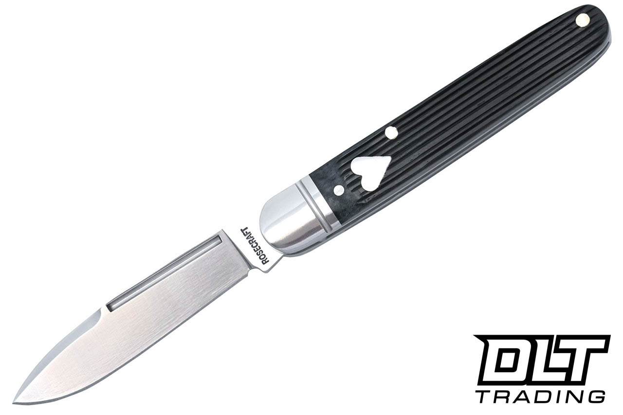 RoseCraft Blades Tuckahoe Jack - Dark Gray Barnboard Jigged Bone