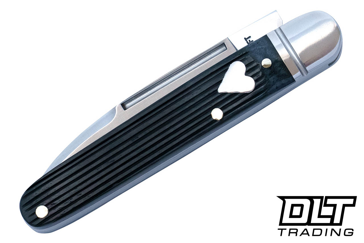 ドラマティックローズD80 RoseCraft Blades Tuckahoe Jack - Dark Gray Barnboard Jigged Bone