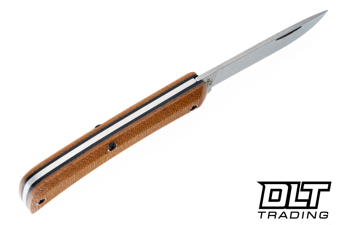 Case Crossroads XR Sod Buster Jr - Natural Canvas Micarta - Black
