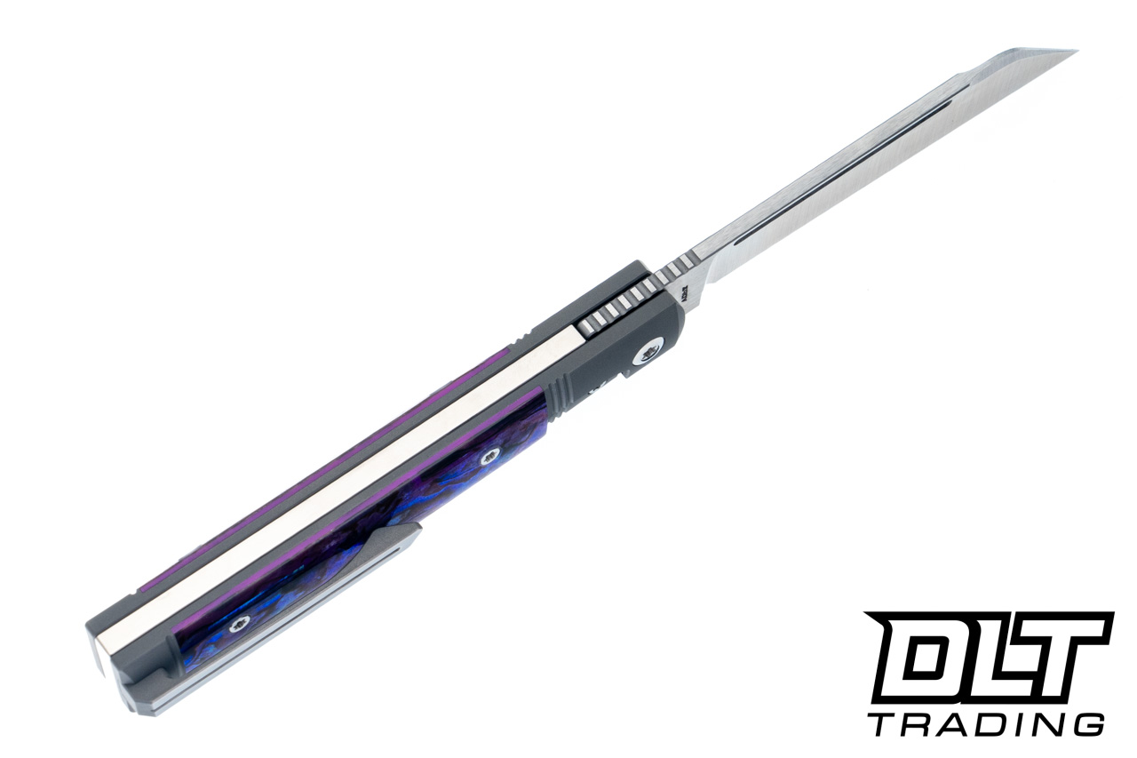 Jack Wolf Feelbetter Jack - Purple Abalone - Belt Satin S90V Blade