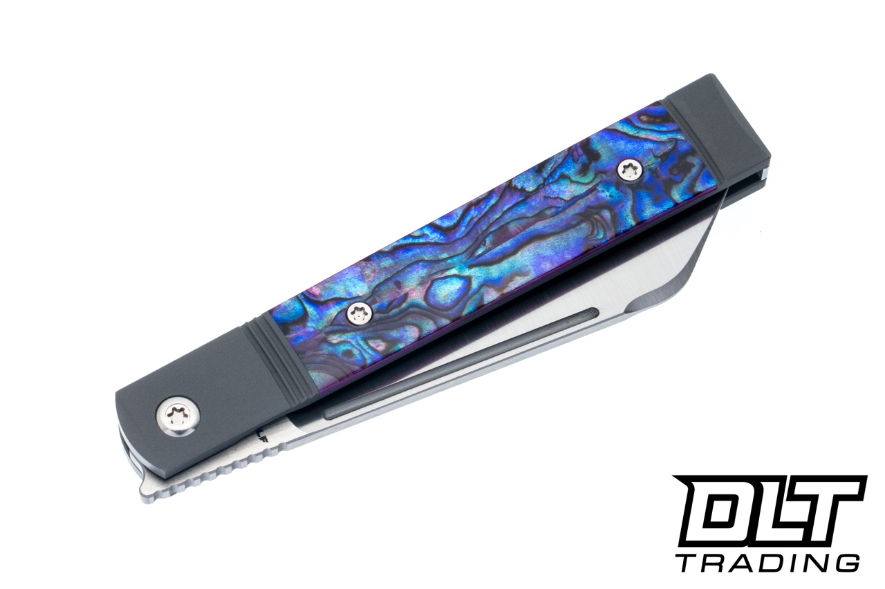 Jack Wolf Feelbetter Jack - Purple Abalone - Belt Satin S90V Blade