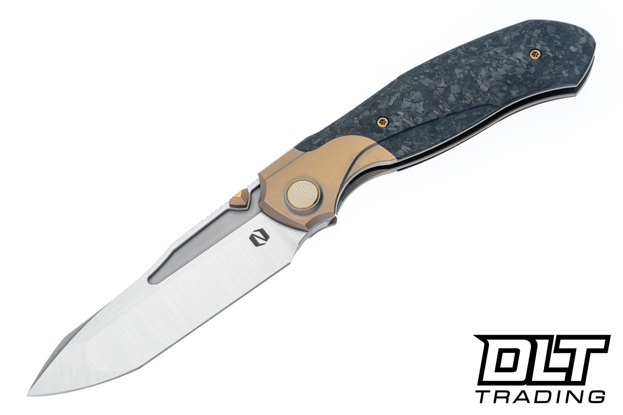 Null Knives Vandal - Stonewash Bronze Ti - Marbled Carbon Fiber