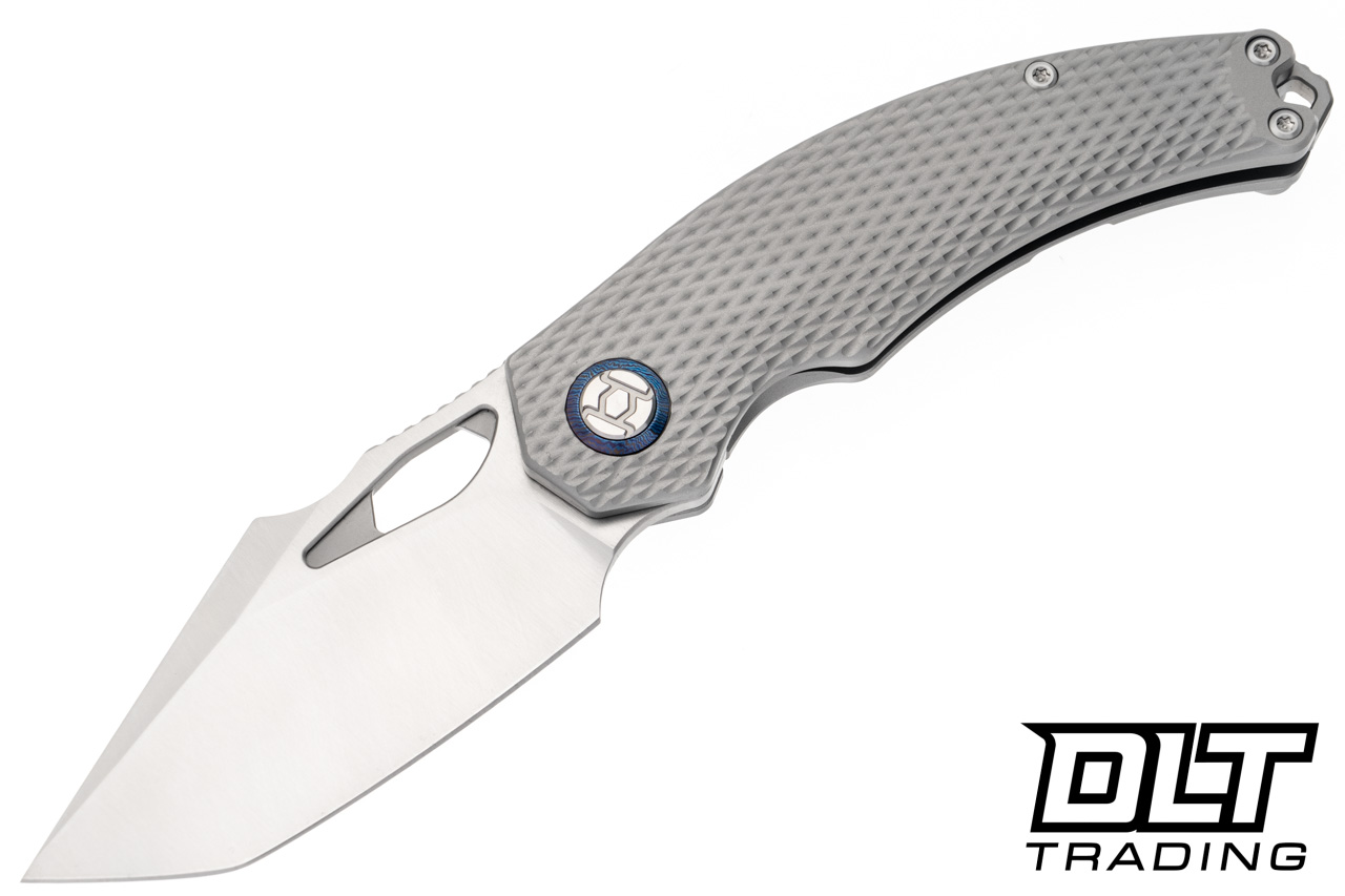 Kunwu Poon Padre - Diamond Texture Titanium - Satin S90V Blade