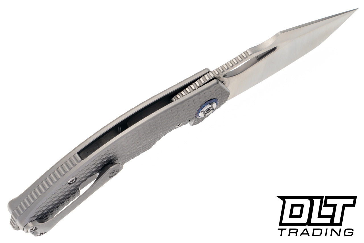 Kunwu Poon Padre - Diamond Texture Titanium - Satin S90V Blade
