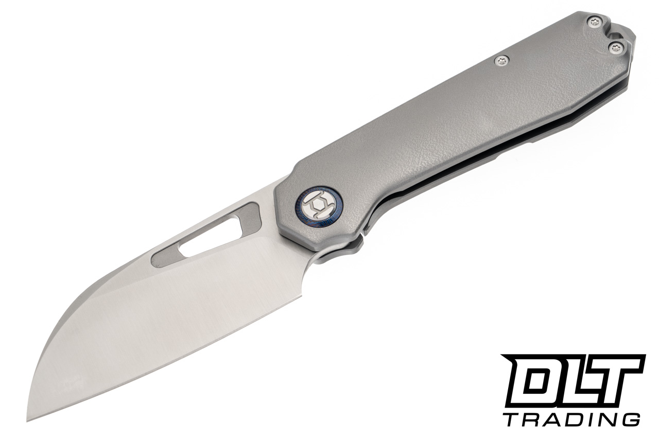 Kunwu Diablo - Orange Peel Titanium - Satin Vanax Blade - DLT Trading