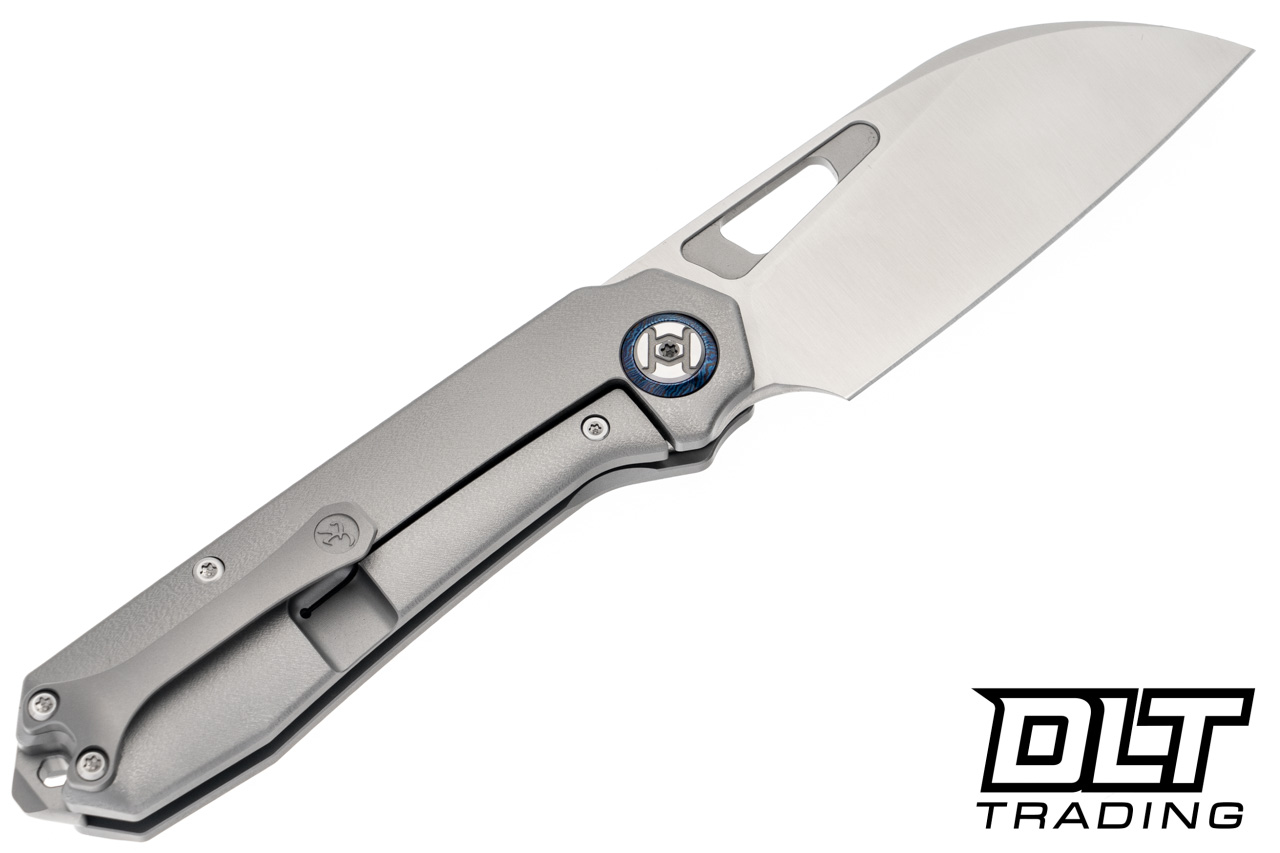 Kunwu Diablo - Orange Peel Titanium - Satin Vanax Blade - DLT Trading