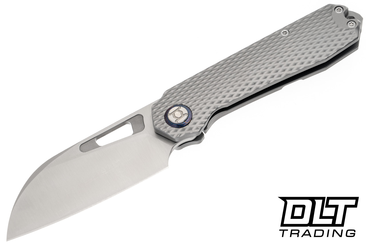 Kunwu Diablo - Diamond Texture Titanium - Satin Vanax Blade - DLT