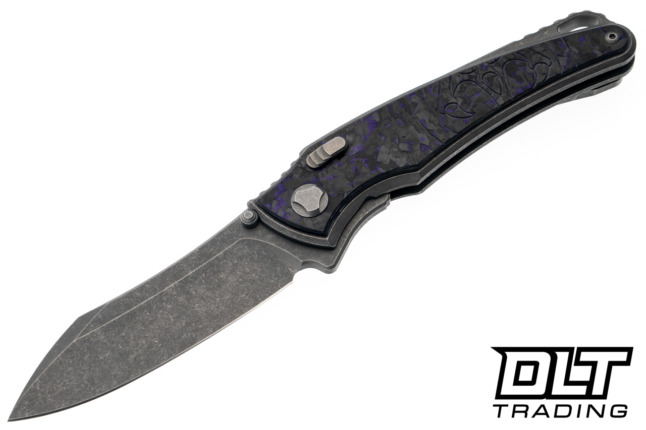 Hawk Knives Talon M390 - Titanium Handle - Purple TechnoCarbo