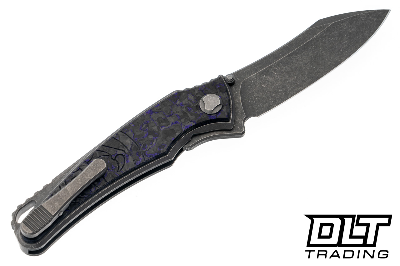 Hawk Knives Talon M390 - Titanium Handle - Purple TechnoCarbo