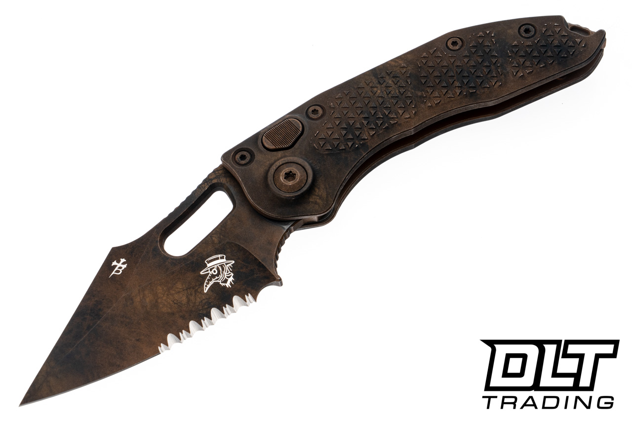 Microtech Stitch Auto - Plague Outbreak Handle - Plague Outbreak