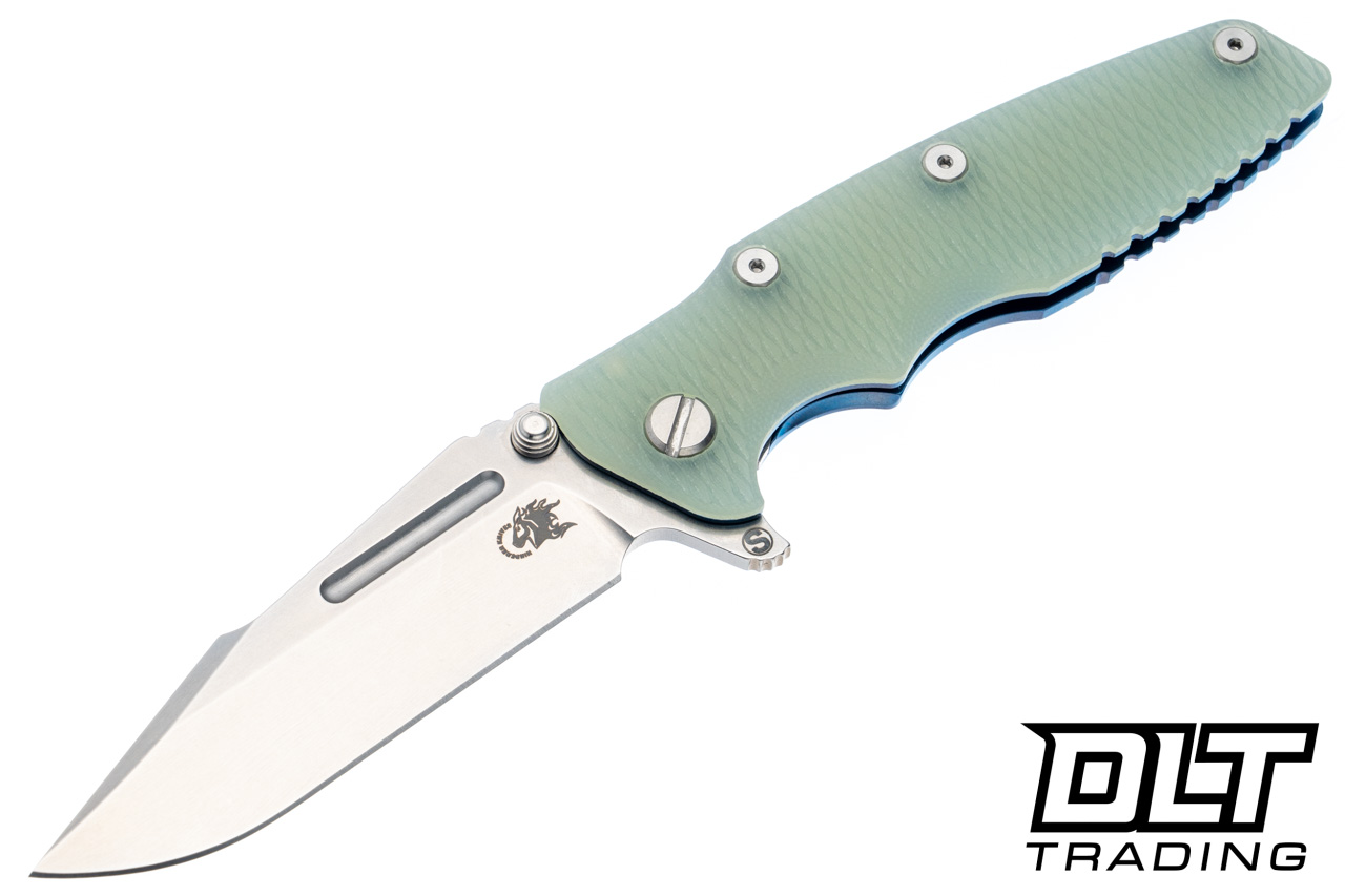 Hinderer Eklipse Skinny Fullered Harpoon Spear - Blue Anodized