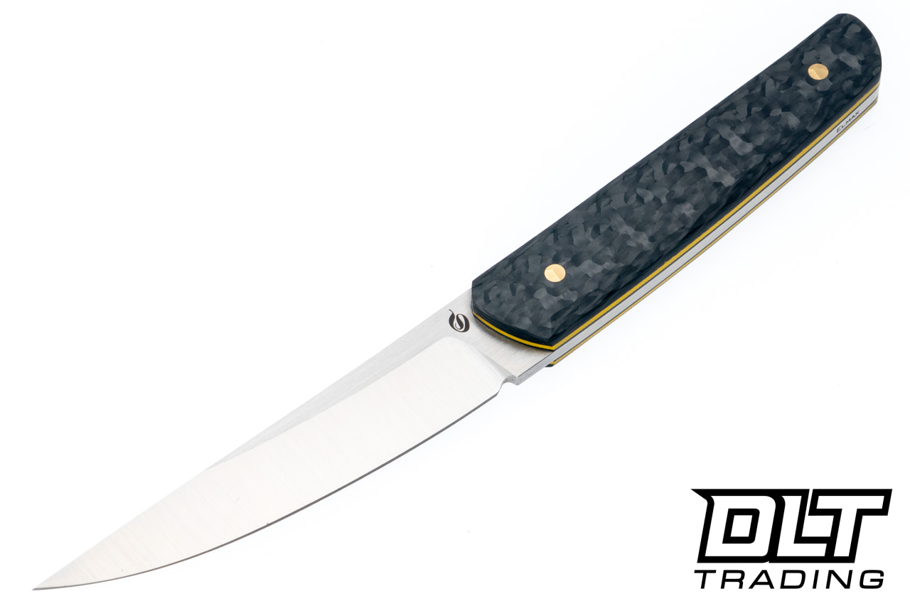 Sliwkosky Kwaiken - Carbon Fiber - Satin Elmax Blade - Black Kydex
