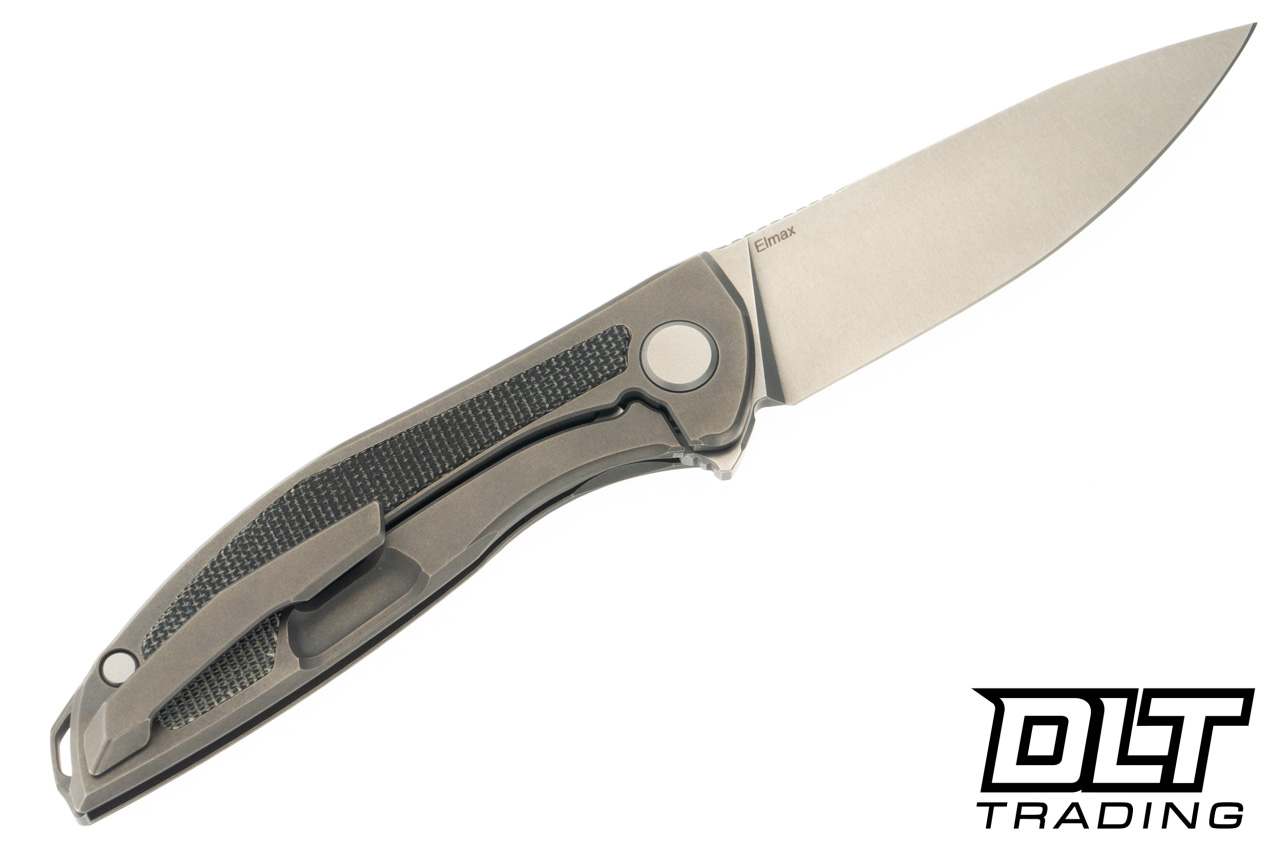 Shirogorov NeOn NL MRBS - Black Canvas Micarta - Elmax Blade - DLT