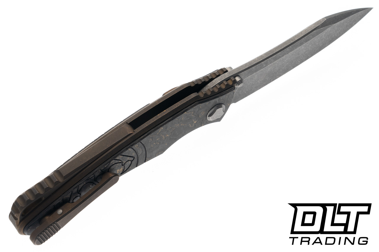 Hawk Knives Talon M390 - Bronze Titanium Handle - Bronze