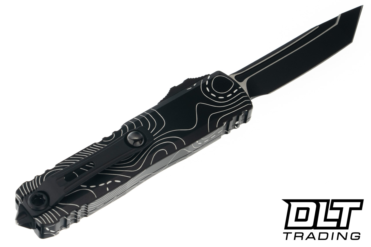 Microtech UTX-85 Gen IV - Topographic Handle - Black Blade - 12334