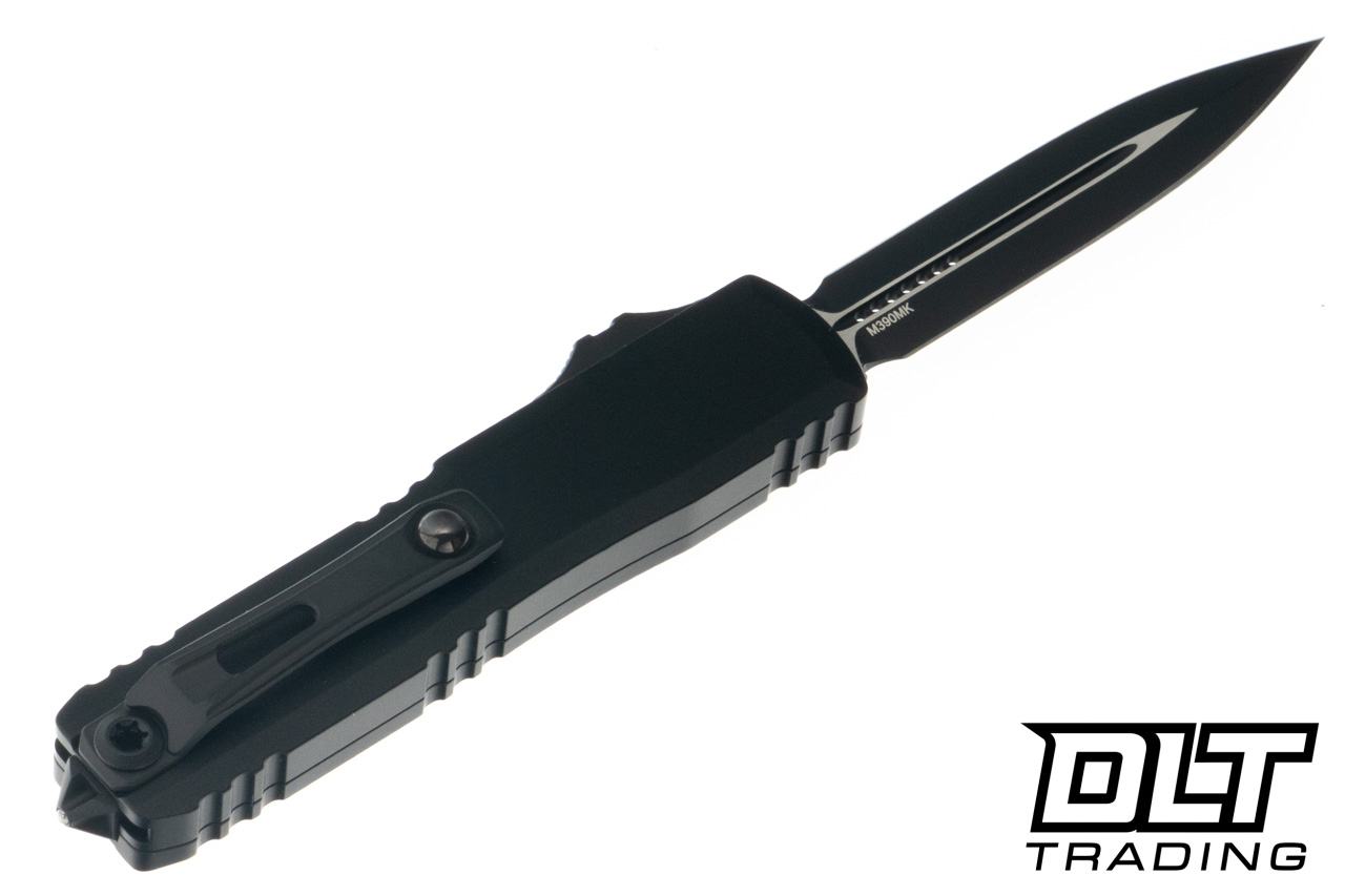 Microtech UTX-70 Gen IV D/E - Black Tactical Handle - Stonewashed