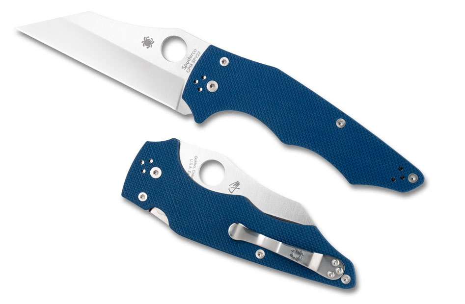 Spyderco C253GPCBL YoJumbo - Cobalt Blue G-10 - SPY27 Blade