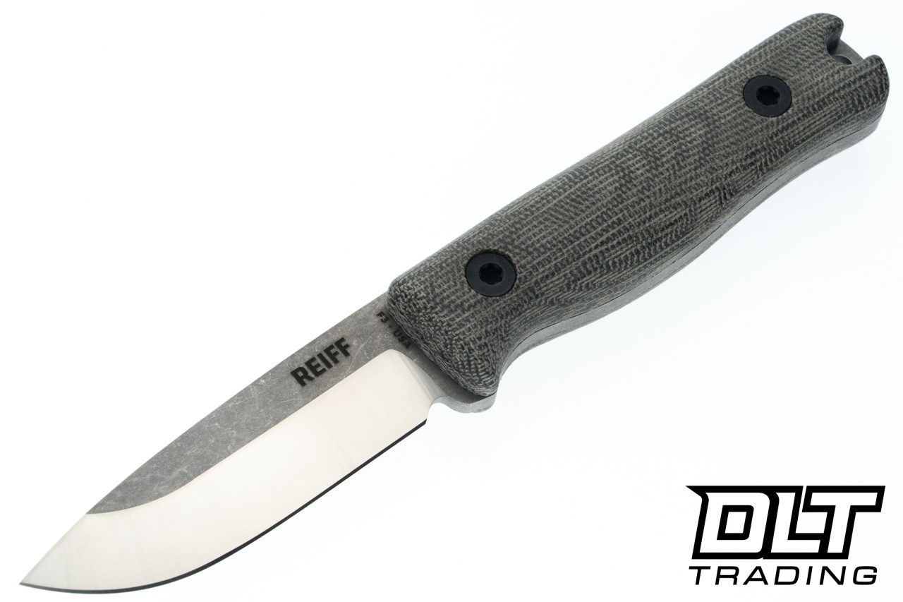 Reiff F3 - Two Tone MagnaCut Blade - Green Canvas Micarta - Black