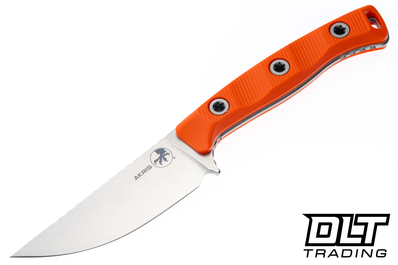 Microtech Akris - Ember G-10 - Stonewash Blade - 95-10EM-1 - DLT