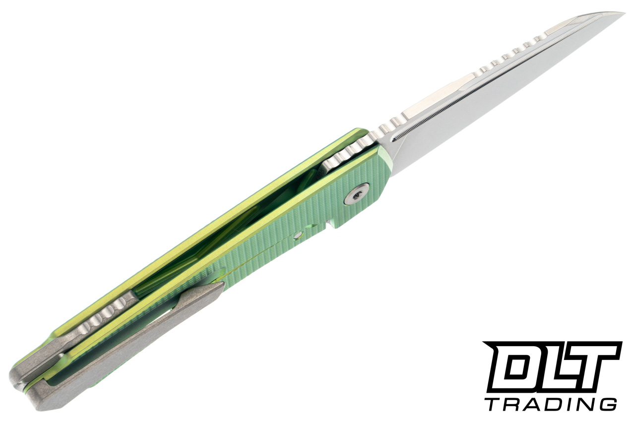 MachineWise Mojave - Green Textured Titanium - Lightwash S90V