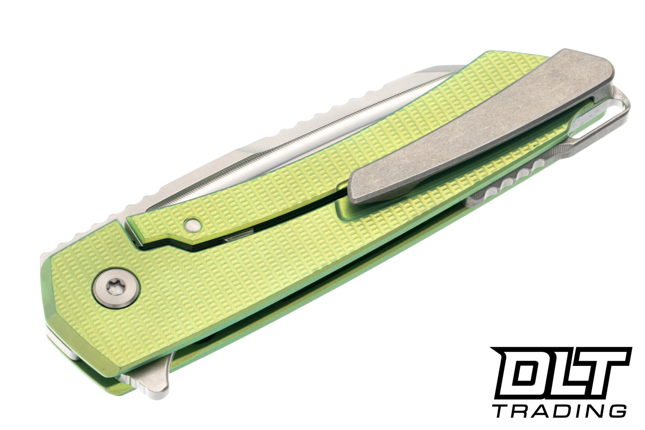 MachineWise Mojave - Green Textured Titanium - Lightwash S90V