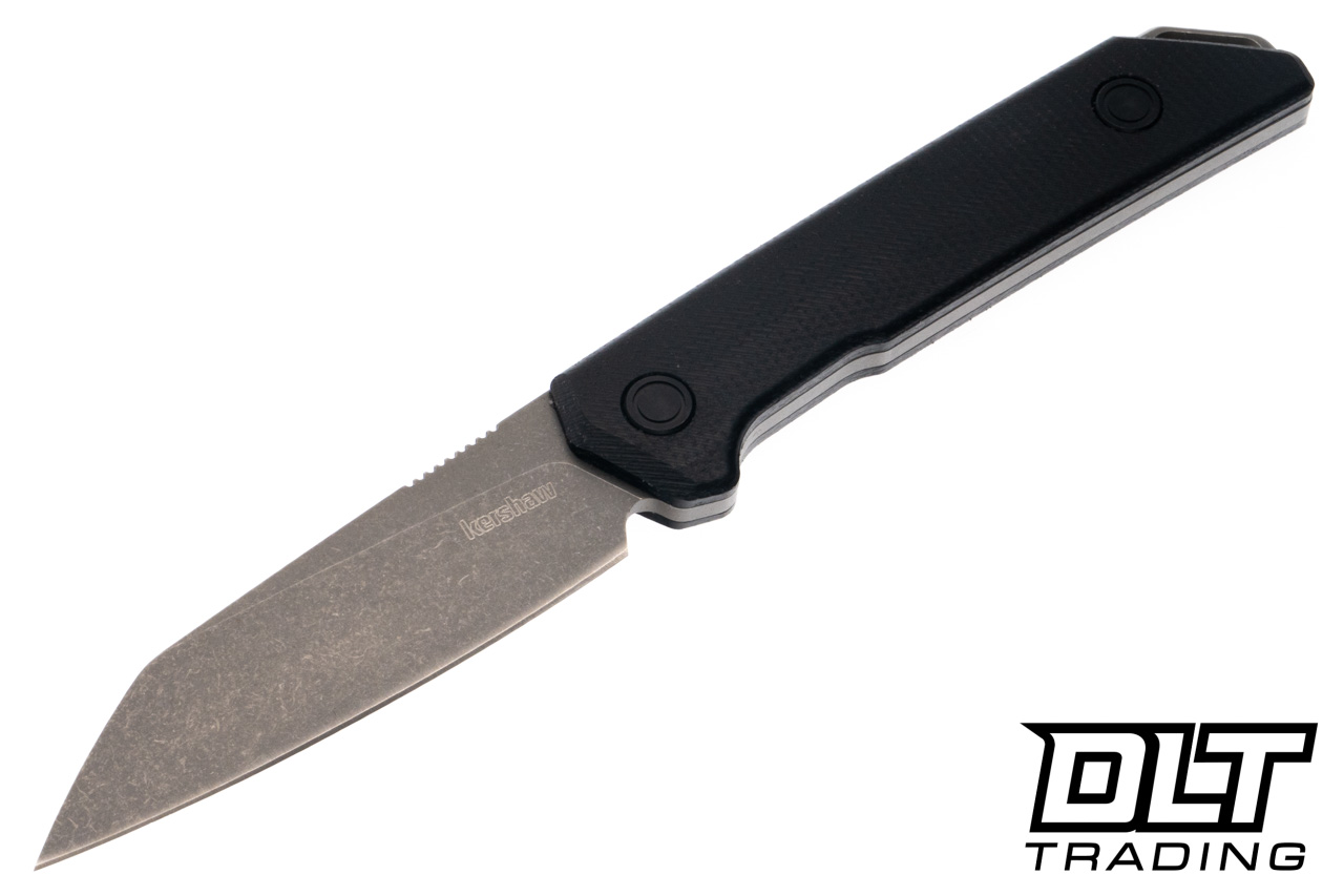 Kershaw Mini Iridium 1051 Fixed Blade - Black Linen Micarta