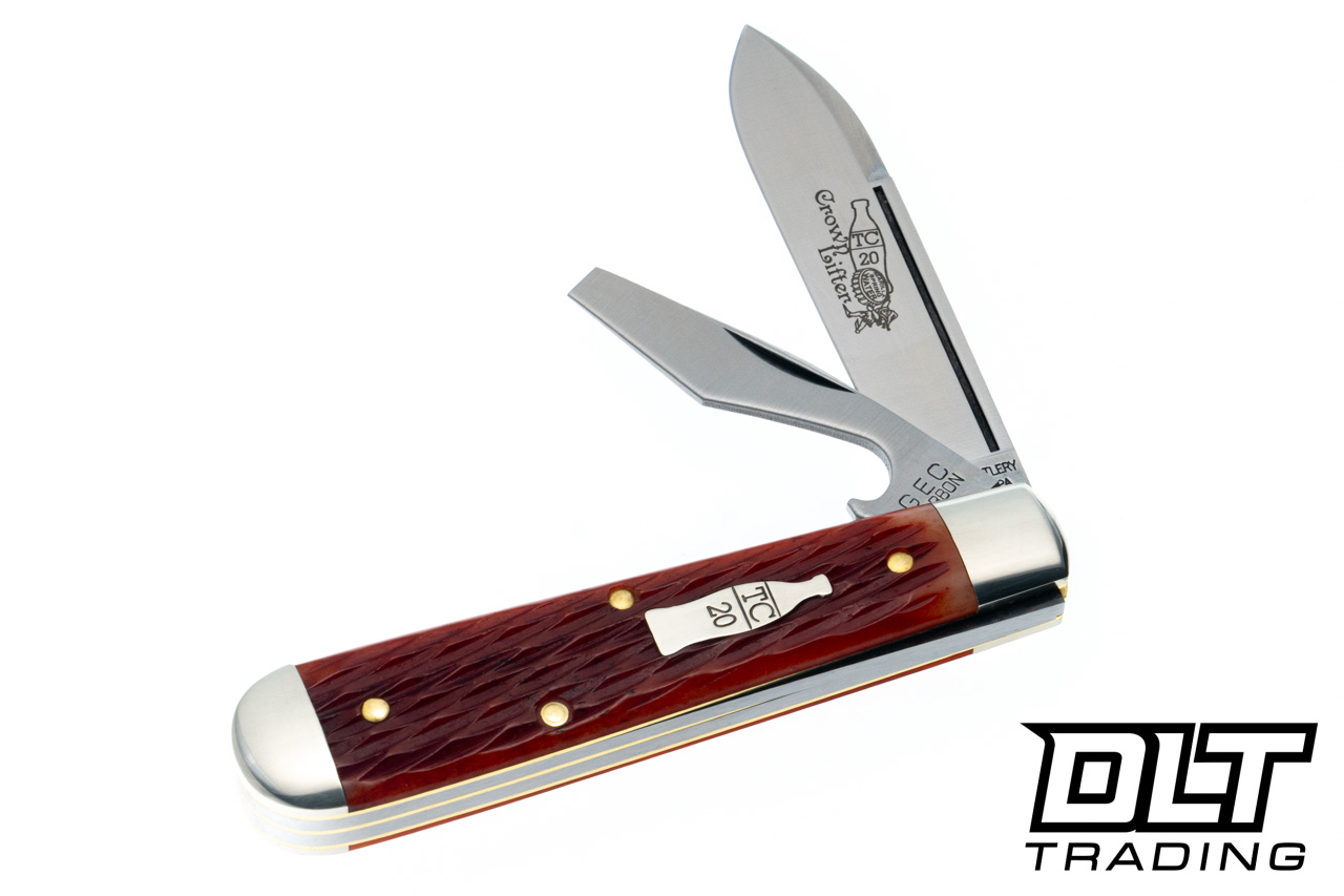 Great Eastern Cutlery Tidioute - #15 Crown Lifter Cinnabar Jigged