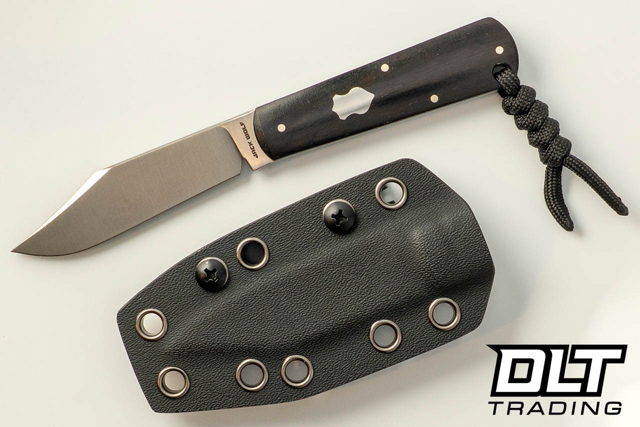 Jack Wolf Knives Gateway FIXedc - Ebony Wood - DLT Trading
