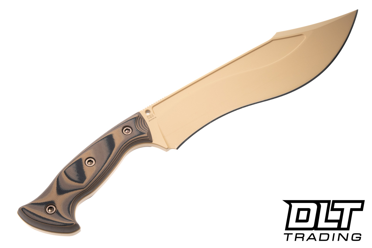 RMJ Tactical Sapper - 80CrV2 Sabre Sand Cerakote - Hyena Brown G