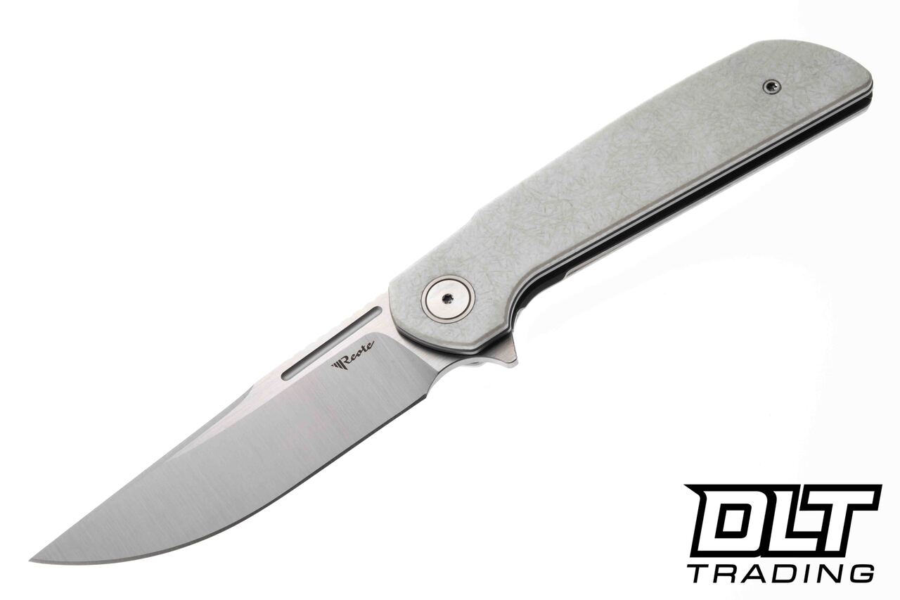 Reate Remedy - Satin Elmax Blade - White FatCarbon Glass - DLT Trading