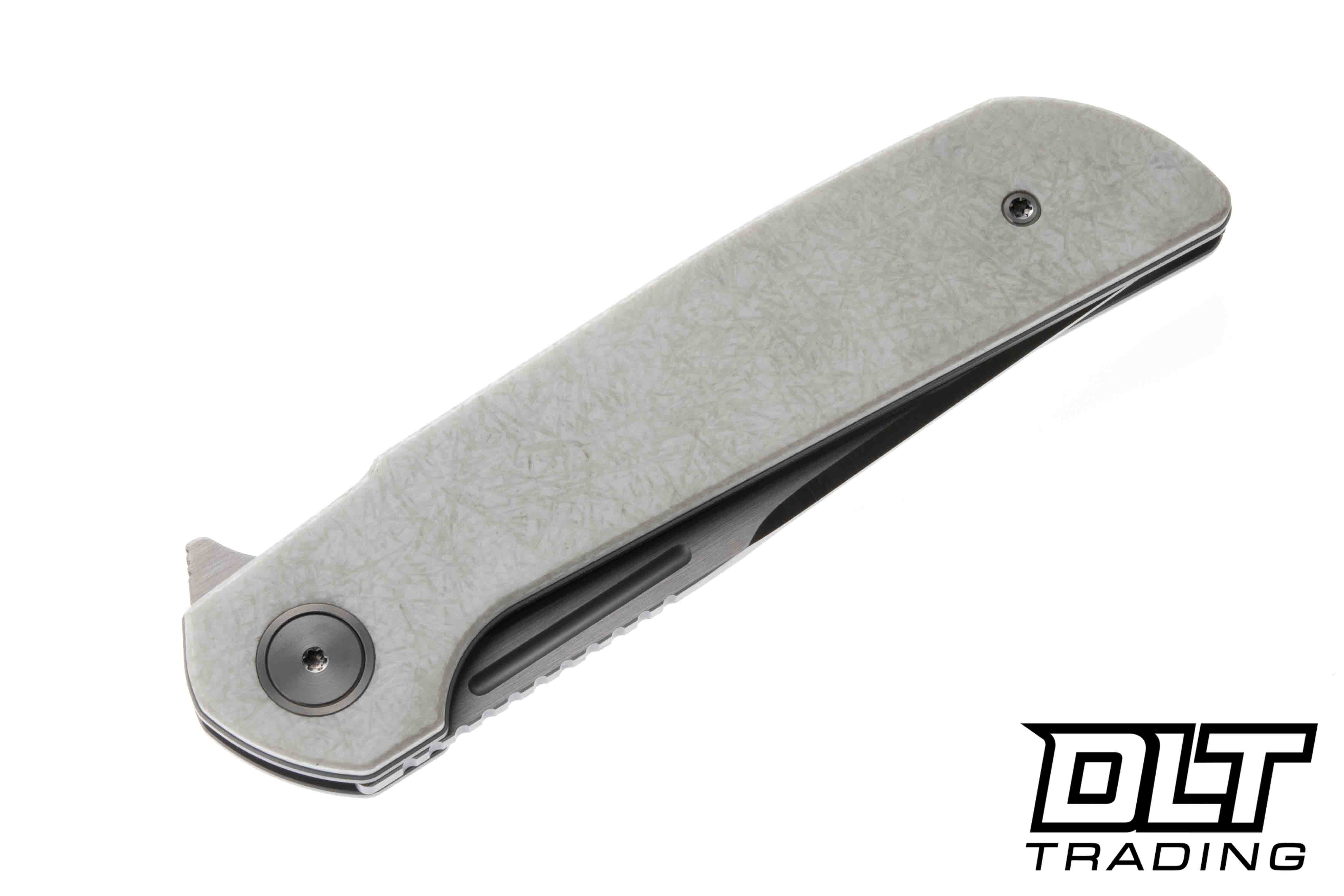Reate Remedy - Satin Elmax Blade - White FatCarbon Glass - DLT Trading