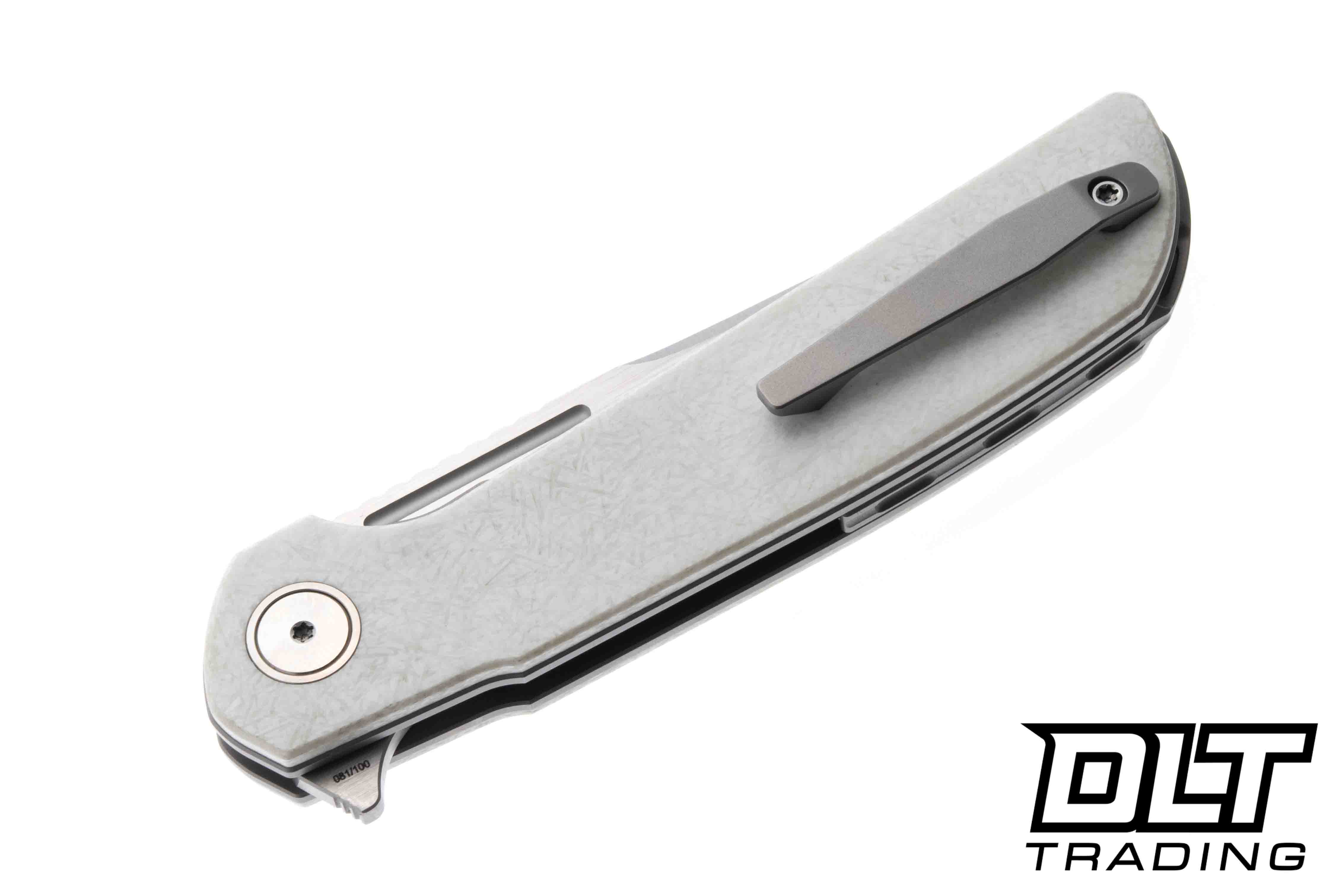 Reate Remedy - Satin Elmax Blade - White FatCarbon Glass - DLT Trading