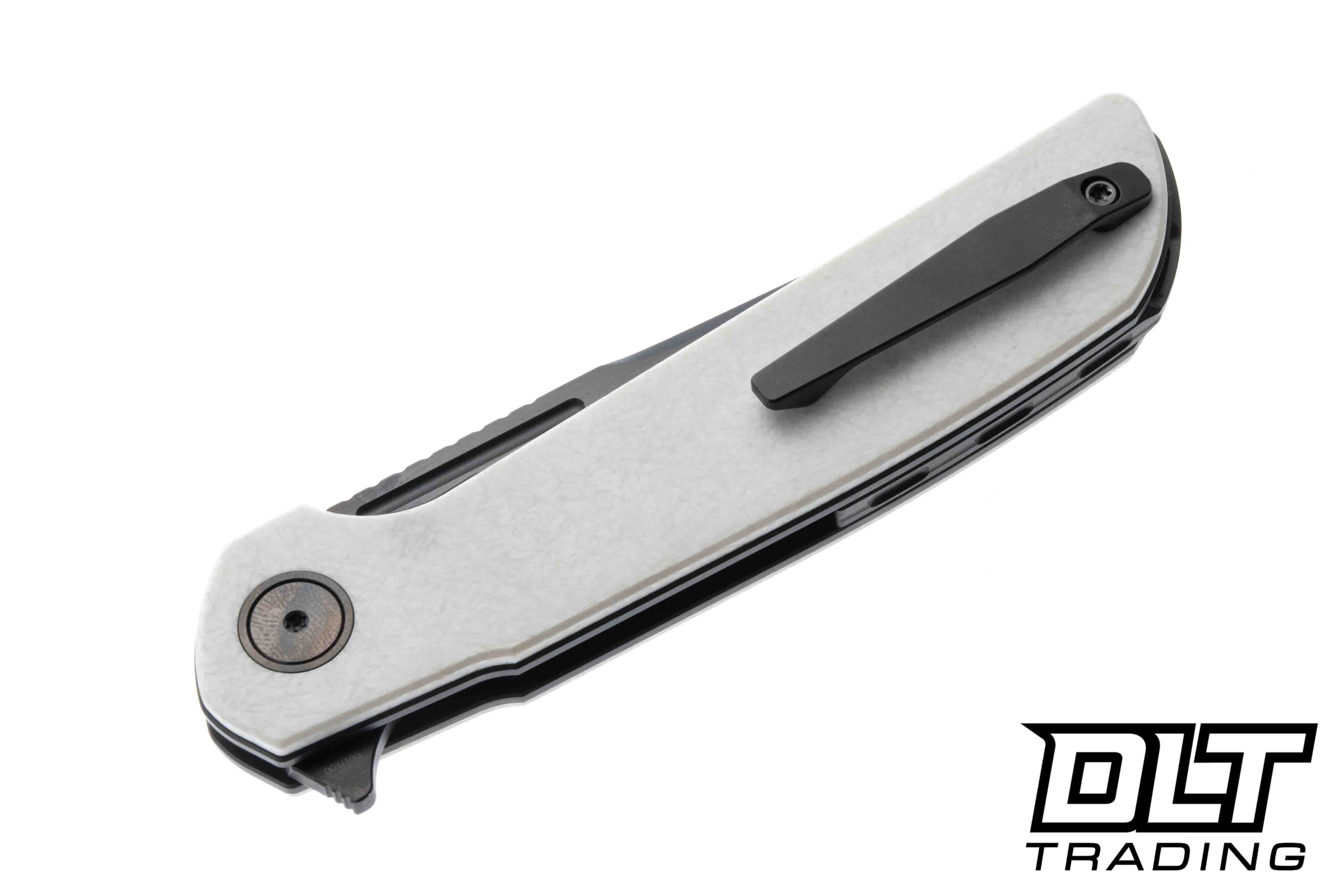 Reate Remedy - Satin DLC Elmax Blade - White FatCarbon Glass - DLT