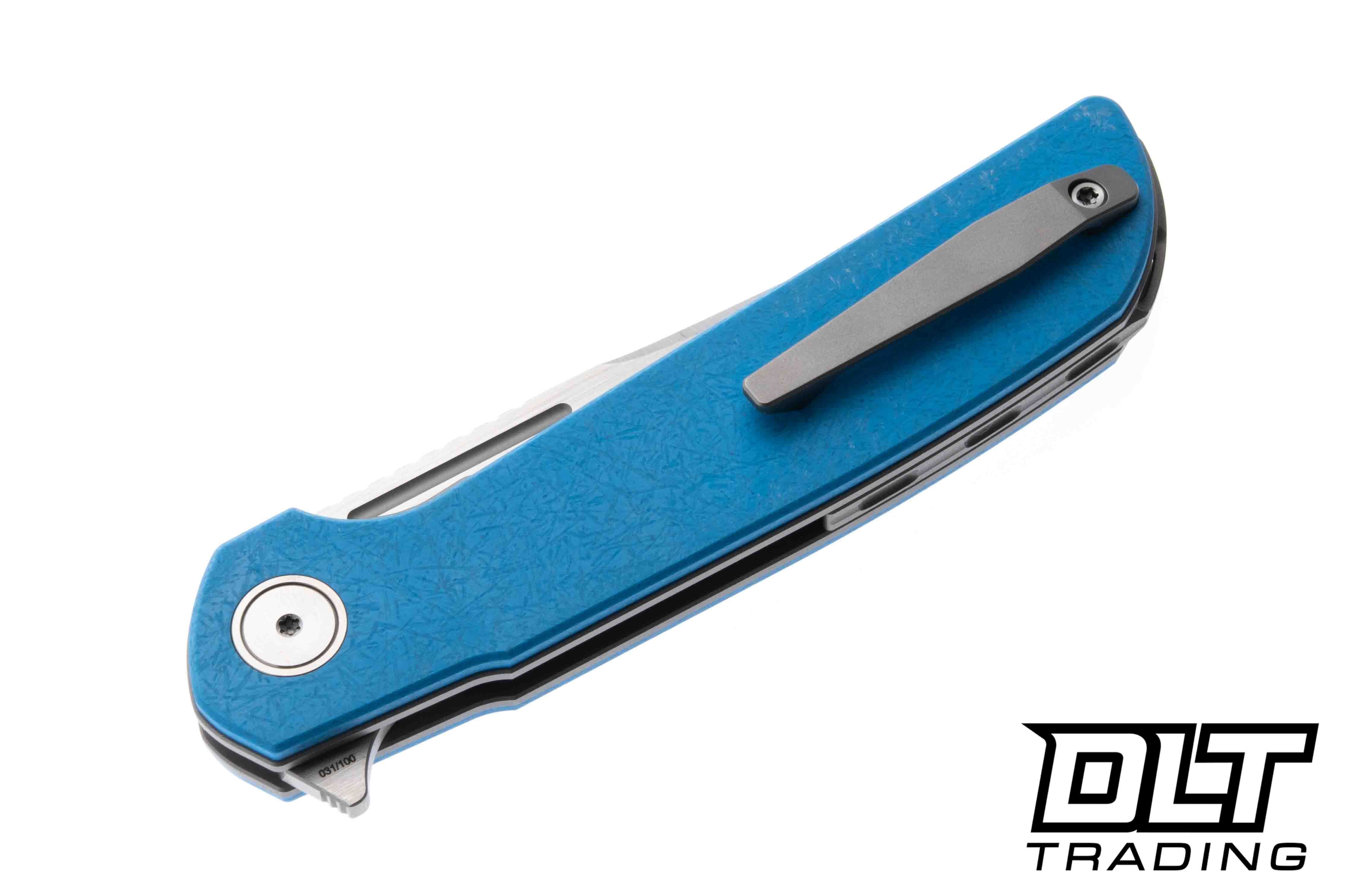 Reate Remedy - Satin Elmax Blade - Blue FatCarbon Glass - DLT Trading