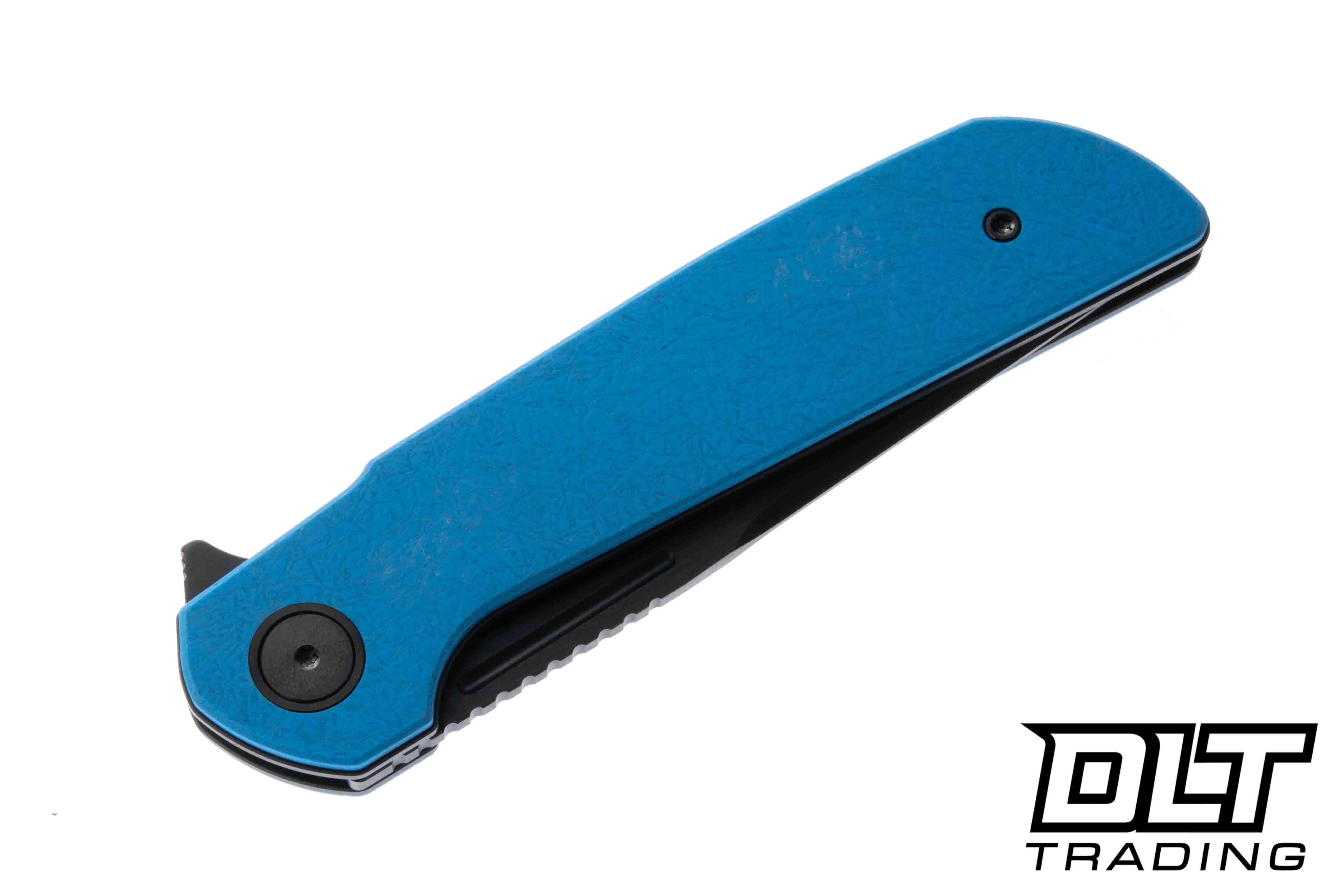 Reate Remedy - Satin DLC Elmax Blade - Blue FatCarbon Glass - DLT