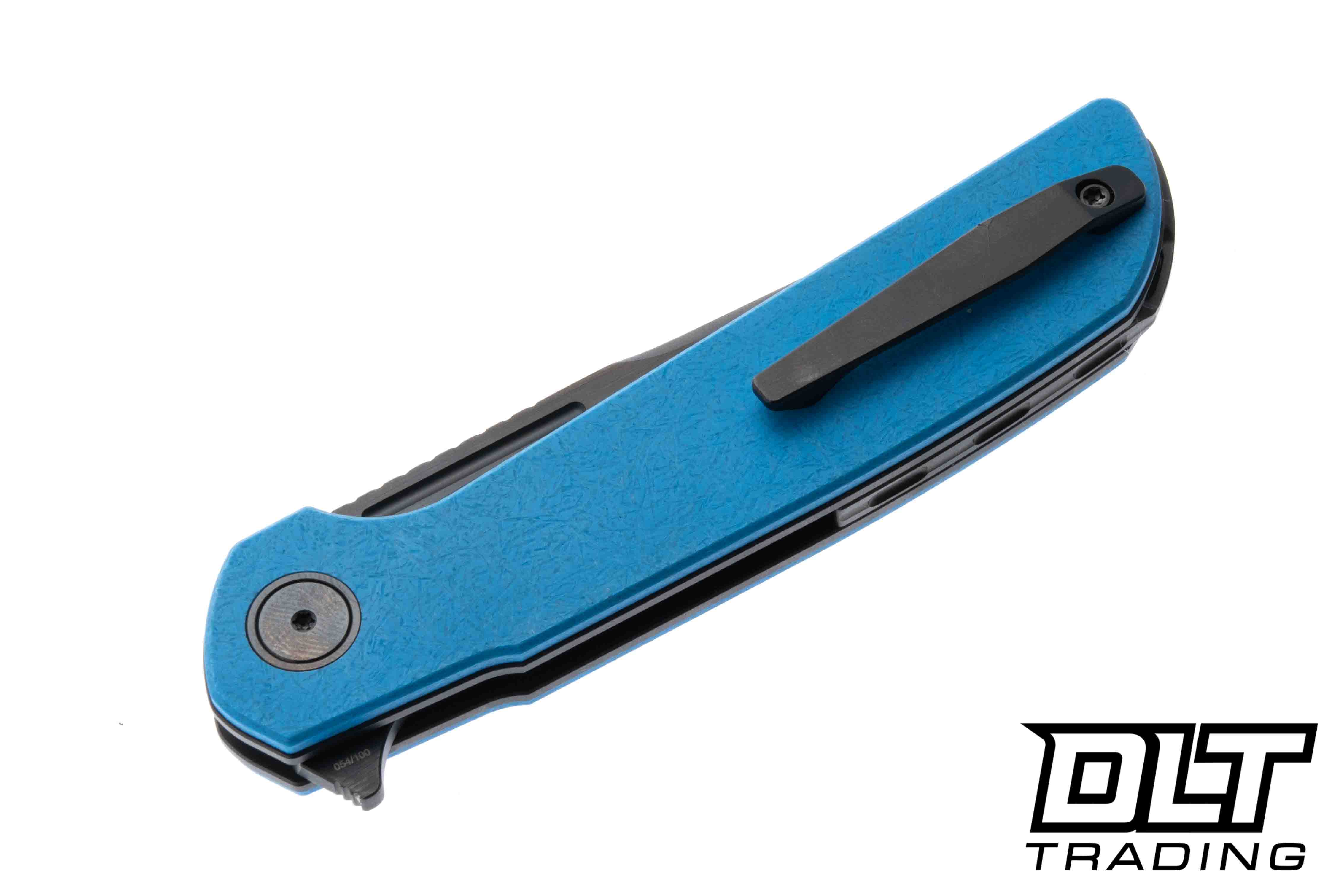 Reate Remedy - Satin DLC Elmax Blade - Blue FatCarbon Glass - DLT