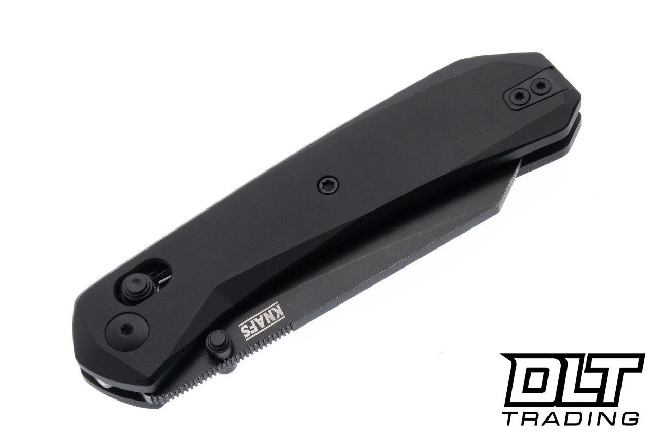 KNAFS Lander 2 - Black Aluminum - Reverse Tanto Elmax Blade - DLT
